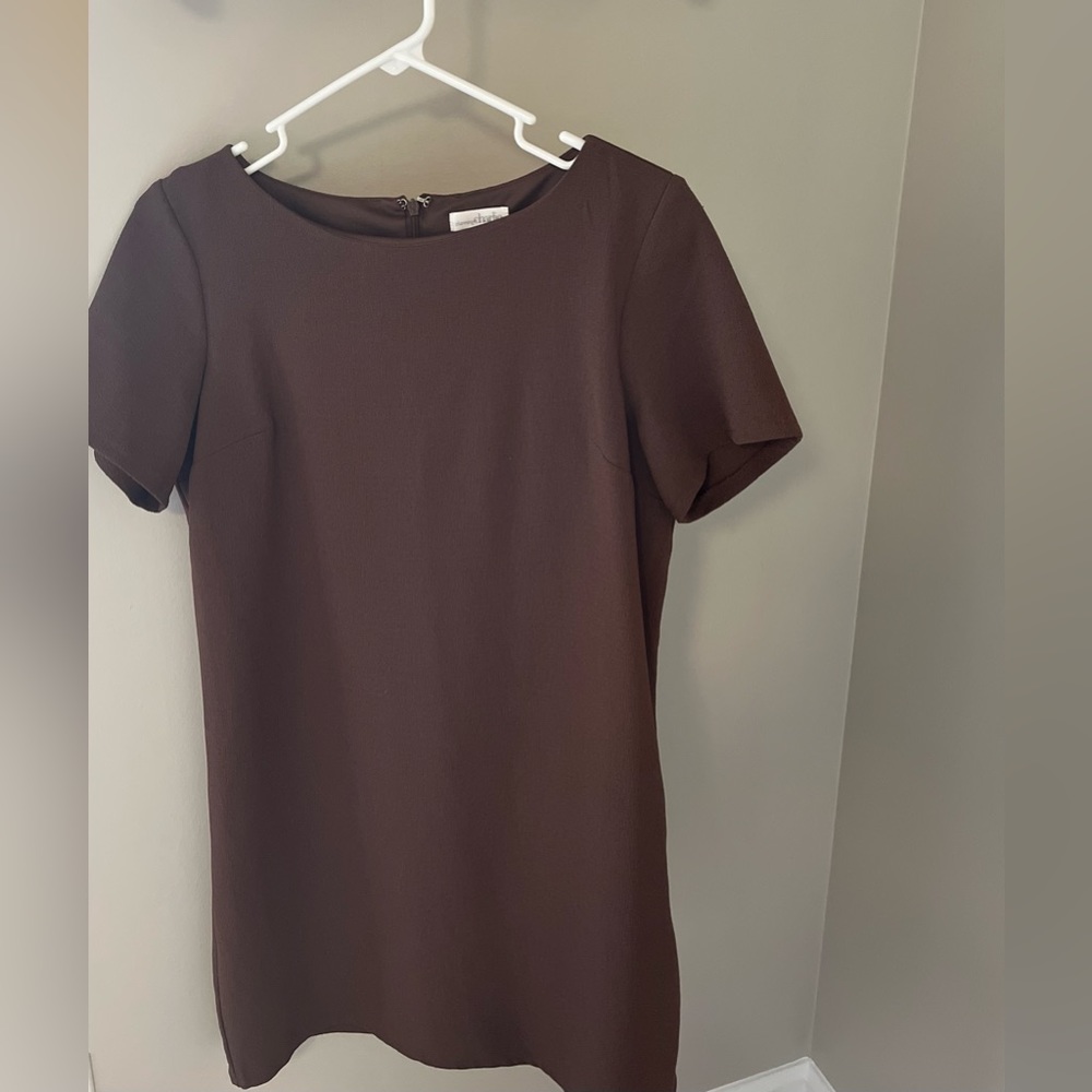 Charming Charlie. Simple brown dress. Small. Gently used